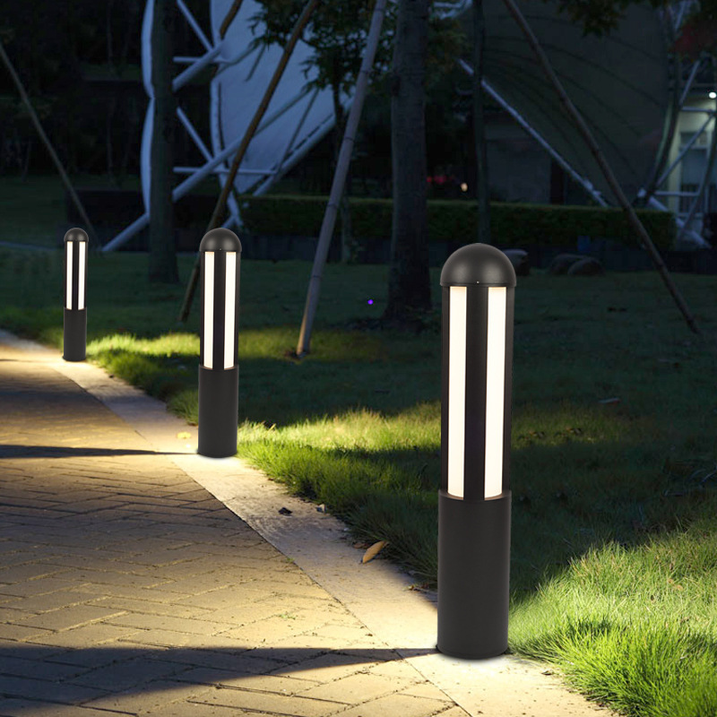 LED modern and simple lawn lights, outdoor waterproof courtyard lights, garden ground insertion lights, villa community road landscape lights full figure