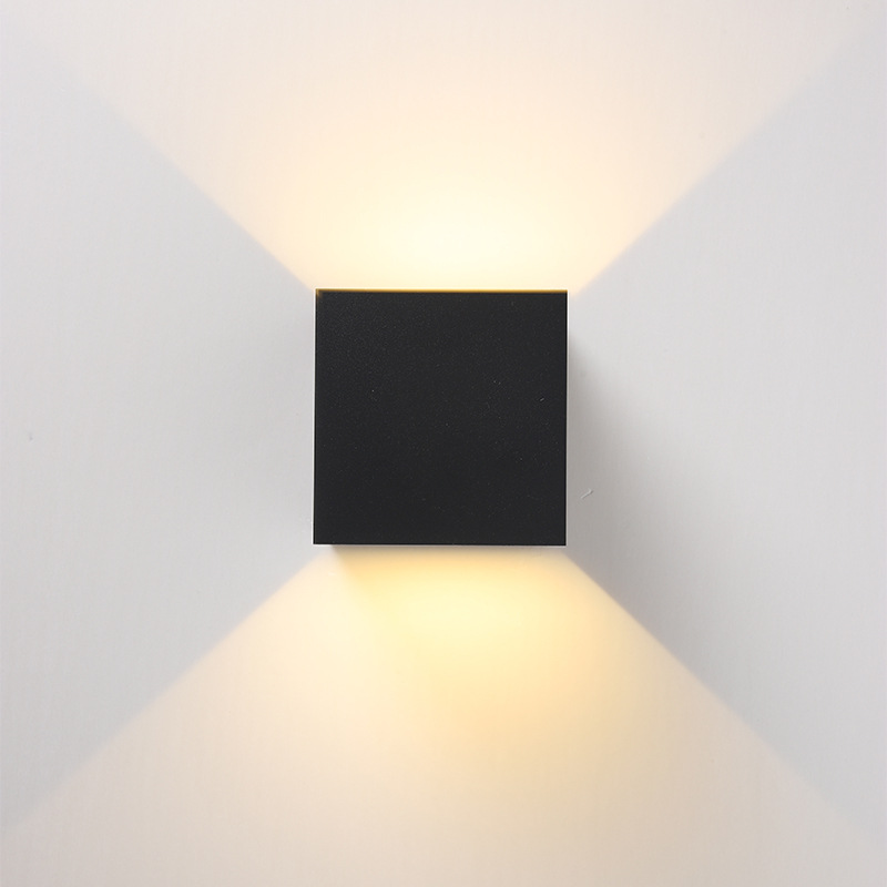 Cross-border modern and simple outdoor waterproof wall lamps, villa exterior walls, courtyard double-head spotlights, corridor and bedside decorative wall lamps Application Scenario