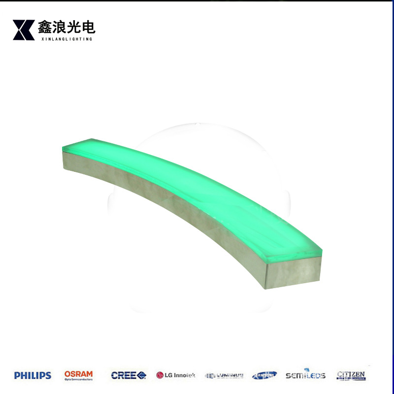 Original manufacturer's non-standard LED irregular-shaped arc-shaped floor tile lights, irregular waterproof stainless steel arc-shaped floor lights details Picture