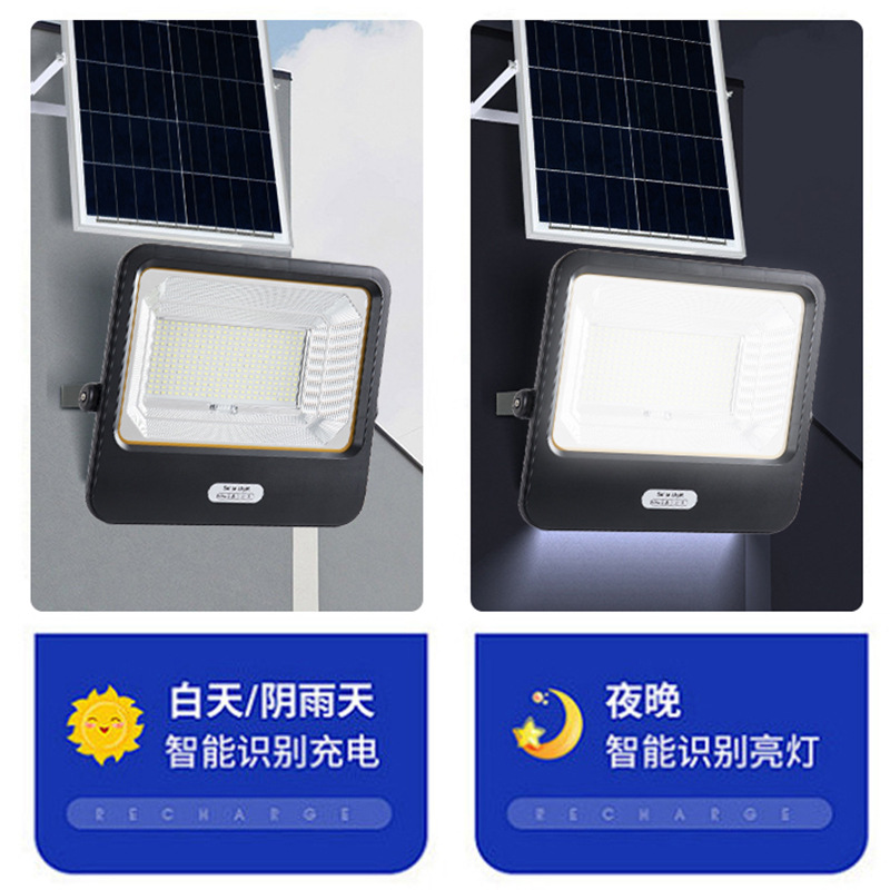 Cross-border solar floodlights, household outdoor garden lights, new rural photovoltaic led lights, high-power waterproof lamps Specification drawing