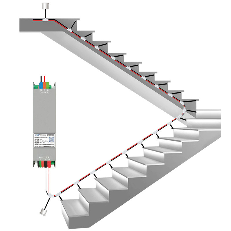 Internet-famous staircase light, step sensor intelligent staircase light, cob light source, led light, spotlight, running horse and flowing water light, step light Item Picture