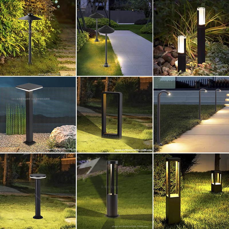 Lawn lights, outdoor waterproof grassland courtyard lights, villa garden lights, community park floor lights, corridor landscape street lights full figure