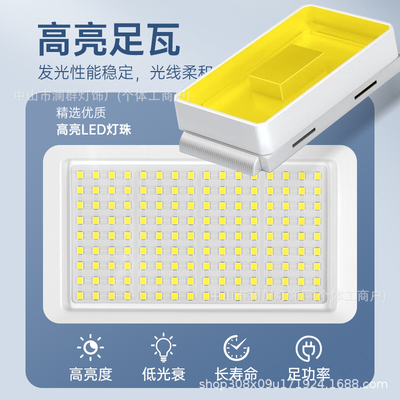 Cross-border led mini Apple borderless floodlight, outdoor waterproof 50W, 100W ultra-thin floodlight, outdoor projection light Application Scenario