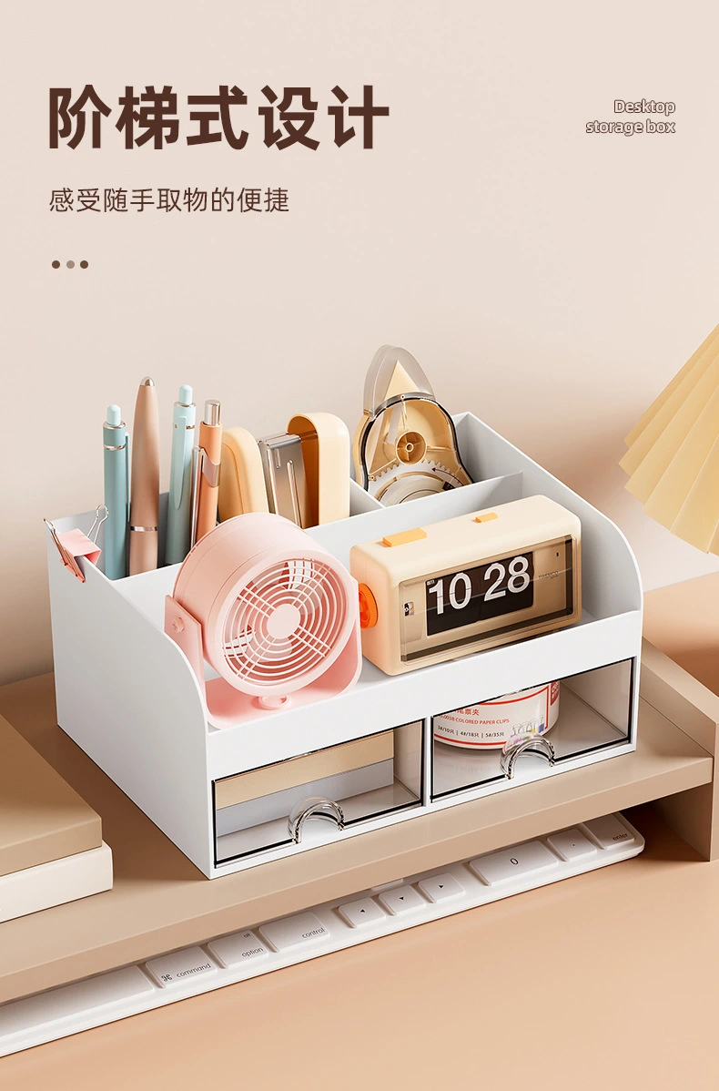 J192-W3508 настольный бокс-бокс мультипликационный ящик dog clockbox, косметический стол, пластиковый набор артефактов detail image 5