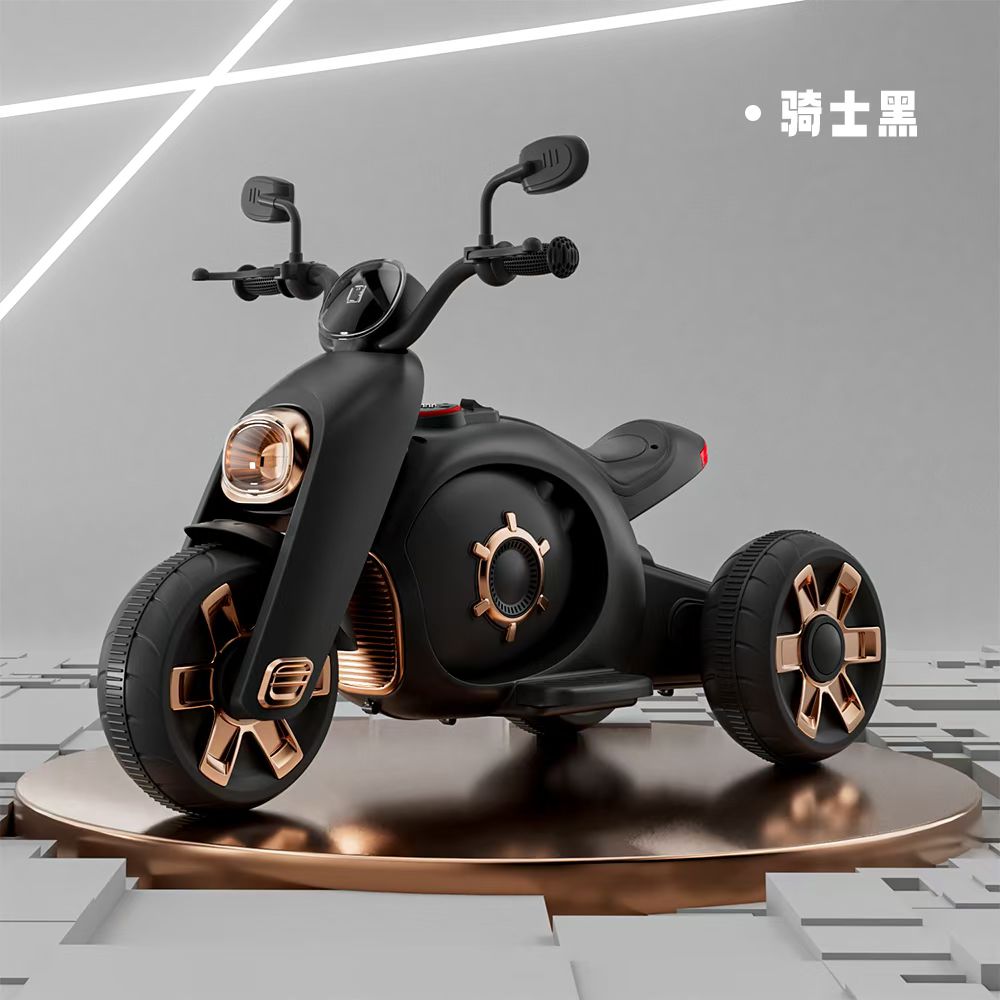 三轮摩托车电动三轮车摩托车  一键启动         前进后退         早教功能         炫彩灯光  