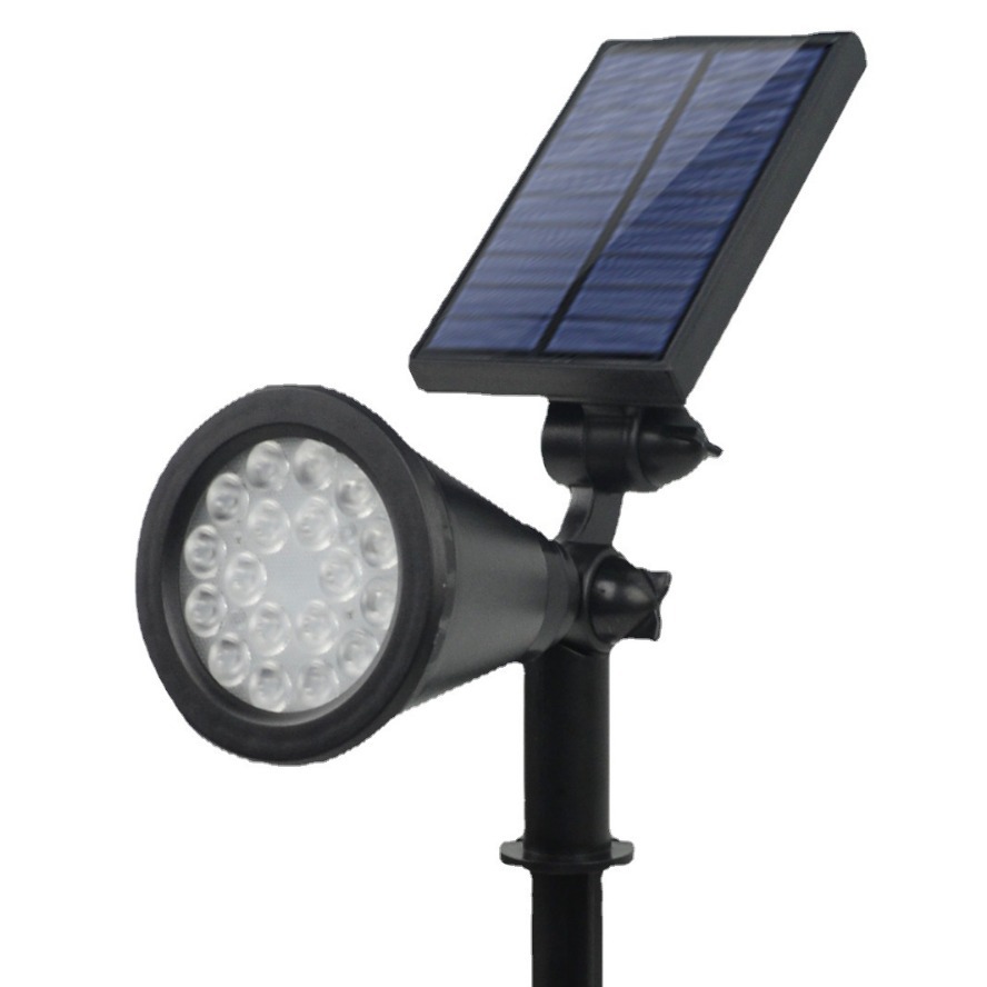 Cross-border solar lawn lights, LED outdoor waterproof garden landscape courtyard tree lighting lights, grass ground spotlights, ground insertion lights details Picture