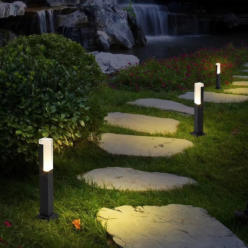 Outdoor lawn lights, led outdoor waterproof park square villa garden landscape lights, courtyard lights, ground-mounted lawn lights details Picture