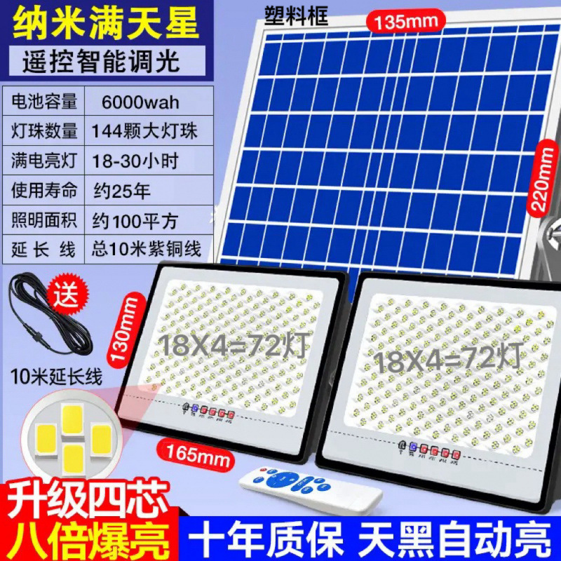 One-to-two solar lighting fixtures, outdoor garden lamps, household new rural street lamps, ultra-bright rural 2024 new model factory details Picture