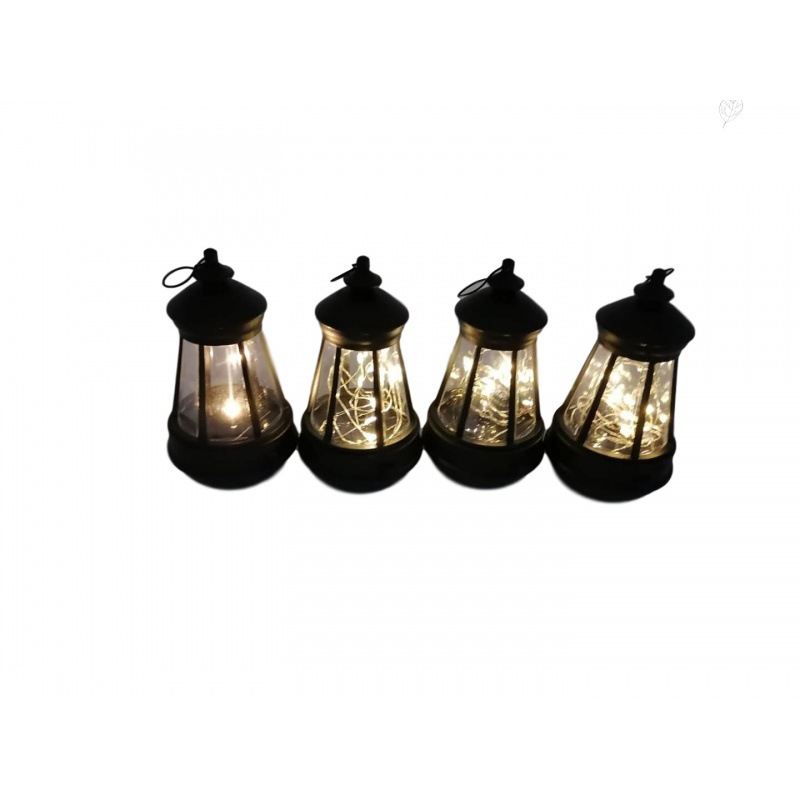 Solar small lantern, led chandelier, outdoor waterproof dog lantern, courtyard star light string, decorative atmosphere light Item Picture