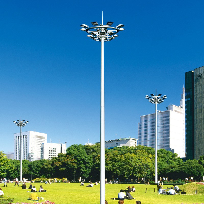 10-meter, 20-meter, 30-meter, 40M high mast light source manufacturer, stadium and station lifting medium and high mast light, Meihua Lighting Specification drawing