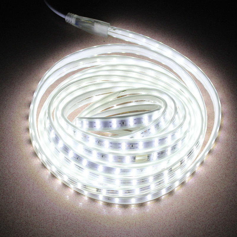 Double-row led light strips, waterproof led light strips, 220v living room ceiling color light strips, led light strip consignment factory wholesale full figure