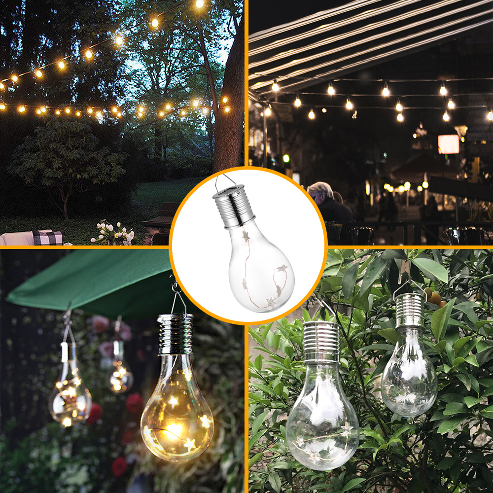 Youdaoplaceholder0 cross-border outdoor solar decorative color bulbs, solar LED festival color hanging lights, decorative chandeliers Application Scenario