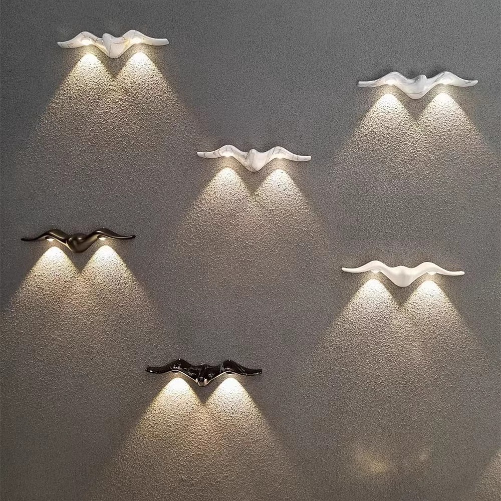 Outdoor wall lamps, bedroom bedside lamps, led simple and creative corridor, indoor and outdoor Nordic waterproof corridor and staircase wall lamps details Picture