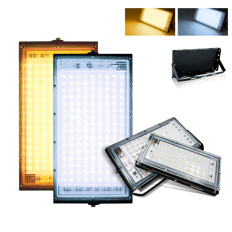 Cross-border LED floodlights, outdoor high-brightness water-resistant high-power courtyard factory floodlights, outdoor construction site lights Item Picture