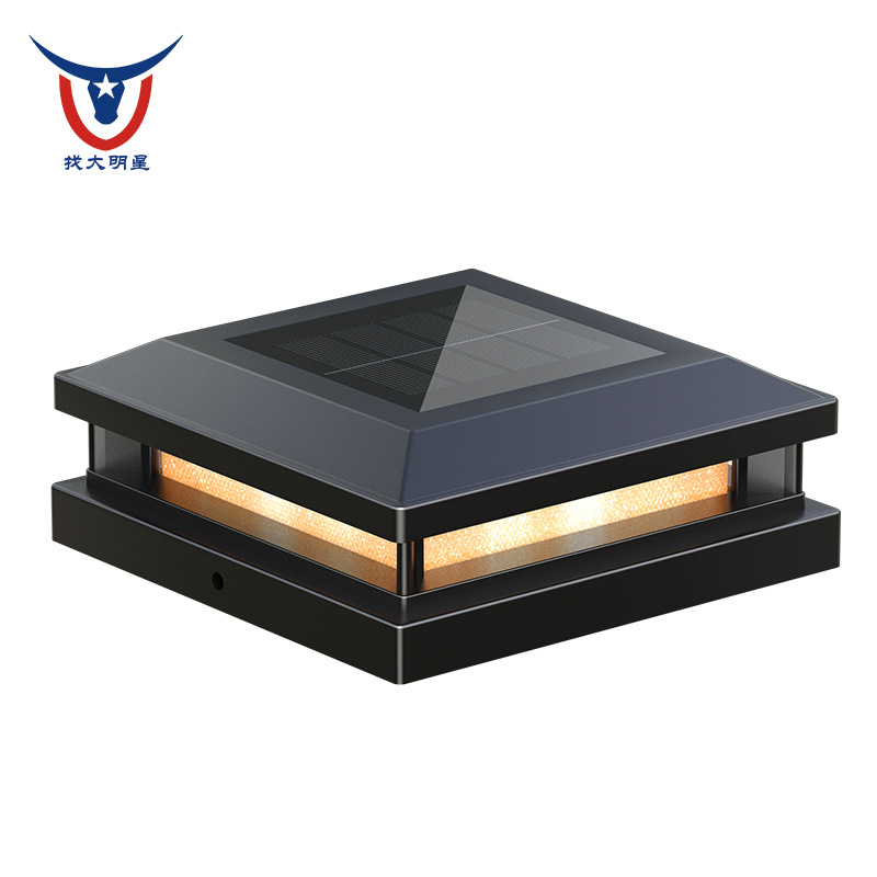 New solar column head light, wall head, door column light, outdoor waterproof light, fence and wall light, outdoor column light manufacturer Item Picture