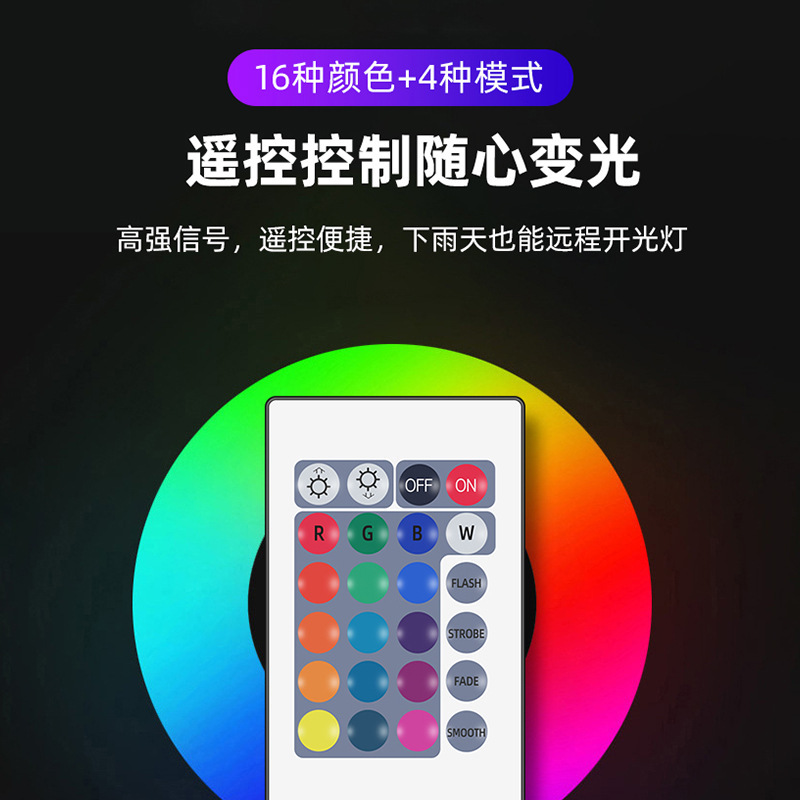 Factory direct sales of LED outdoor waterproof white light and color light RGBW floodlights, community garden and greenery lighting fixtures Specification drawing