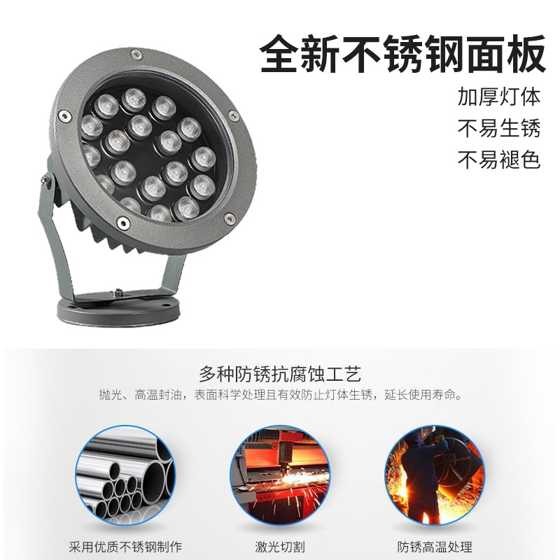 led tree lights, outdoor waterproof landscape lights, garden villa exterior walls, courtyards, lawns, ground lights, floodlights Application Scenario
