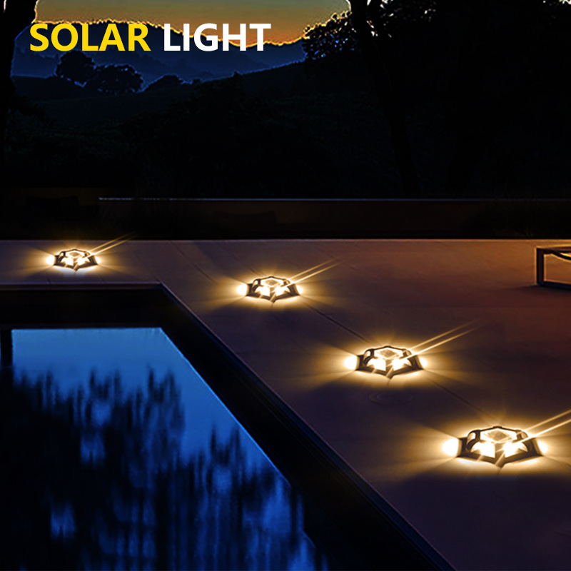 Cross-border solar buried lights, high-pressure-resistant outdoor waterproof road lighting, deck lights, walkway and step lights Application Scenario