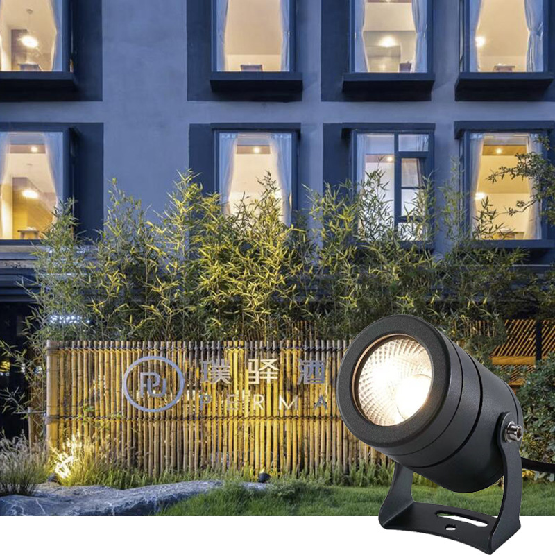 COB tree lighting, ground insert light, led outdoor waterproof villa garden projection light, tree projection light, courtyard landscape projection light Specification drawing