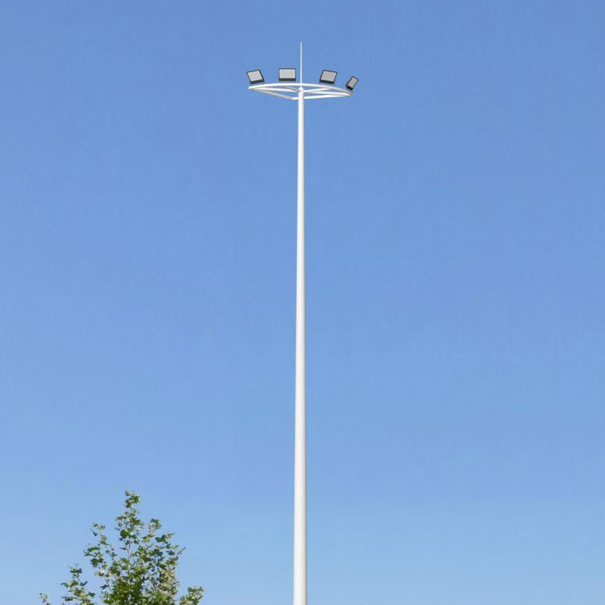 25-meter high mast light square lighting stadium high-brightness lighting 20-25 meter led lifting ball square high mast light Application Scenario