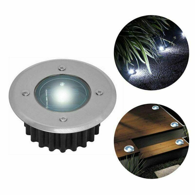Outdoor solar stainless steel buried lamp, circular small floor street lamp, villa garden lawn decoration LED Application Scenario