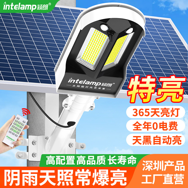 Yinglang Solar lamp Manufacturer's user's outdoor courtyard is illuminated with waterproof walls for the installation of new rural lighting project street lamps full figure