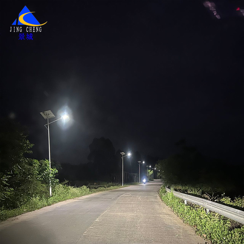 Wholesale of 6-meter LED solar street lamps for engineering communities, rural road lighting, and solar human-sensing street lamps details Picture