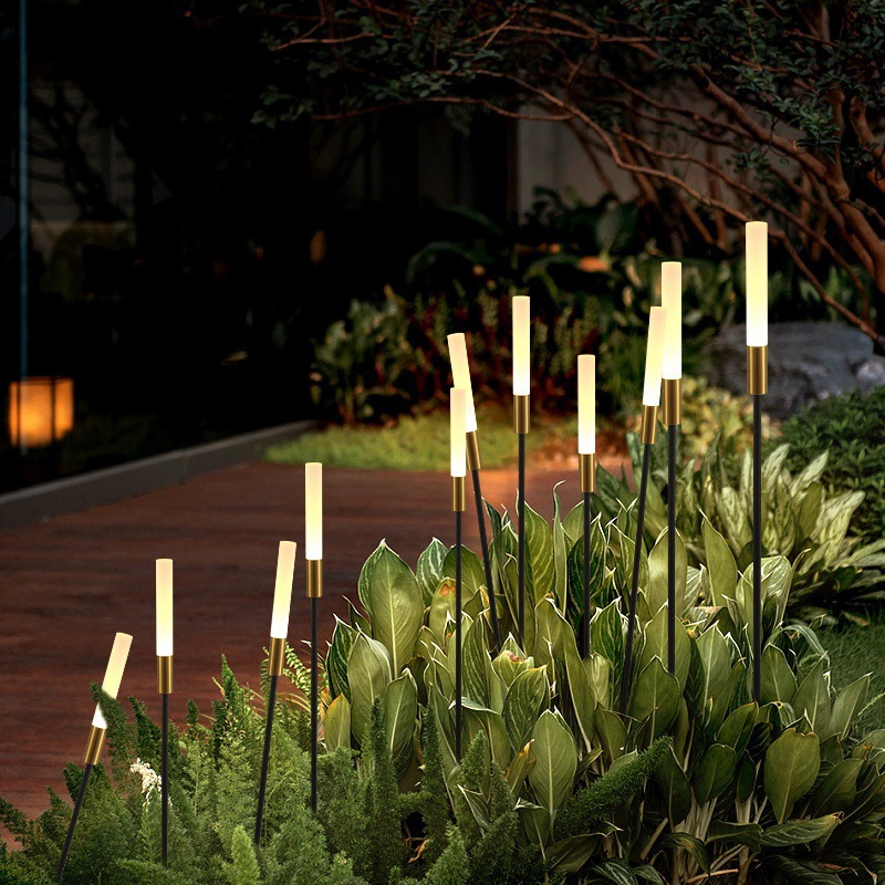 LED outdoor reed lamps, acrylic frosted rods, bubble rods, ground lawn lamps, grass decoration ground candle lamps Specification drawing