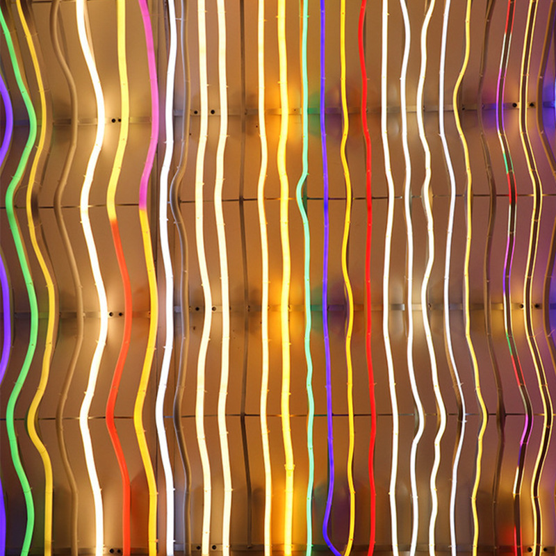 LED light strips, flexible silicone neon lights, outdoor waterproof patches, outdoor high-brightness sign light strips, engineering lighting lights details Picture