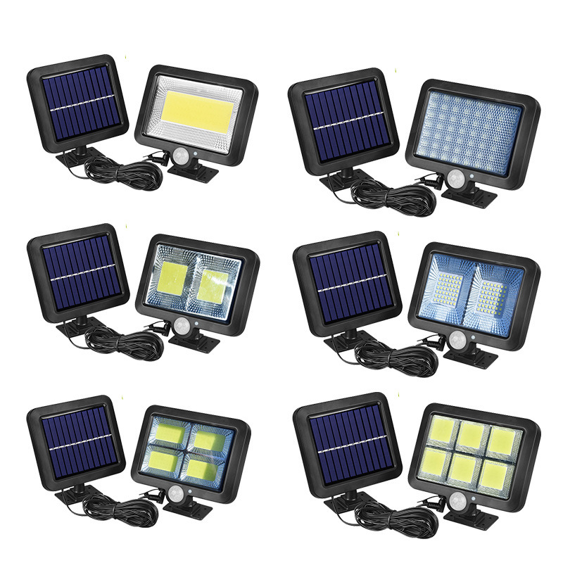 Cross-border best-selling solar lamps, outdoor garden lamps, split solar wall lamps, human body sensor lamps, garage road lamps details Picture