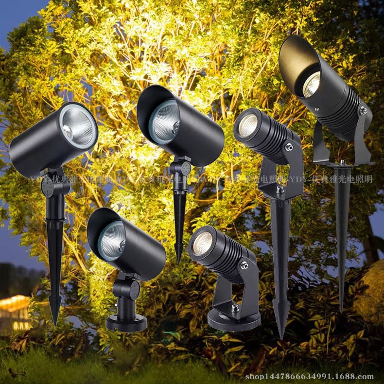 Outdoor spotlights, waterproof tree lights, landscape courtyard garden lawn insert floodlights, outdoor greening tree lights full figure