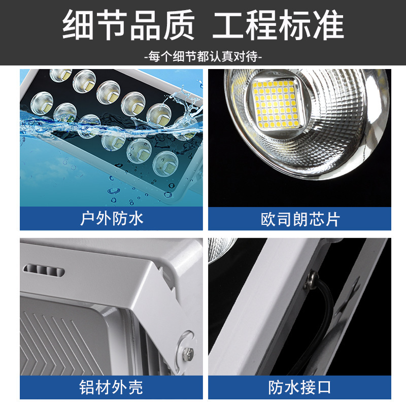 led basketball court, football field, gymnasium lighting, high-pole lamp, waterproof, high-power, construction site, square, playground floodlight Application Scenario