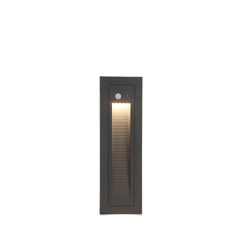 Outdoor floor lights, embedded human body sensor lights, lights off when people leave, night staircase lights, waterproof step lights Item Picture