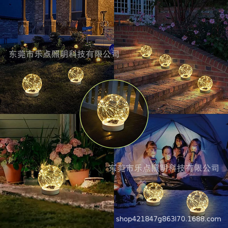 Cross-border solar lights, swimming pool float lights, illuminated spherical lights, 16 types of dimmable lights, outdoor waterproof landscape lights Application Scenario