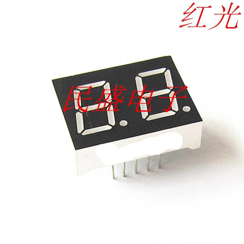 0.56-inch two 2-digit digital tubes in bright red, 5261AH/AS co-negative, 5621BH/BS co-positive Item Picture