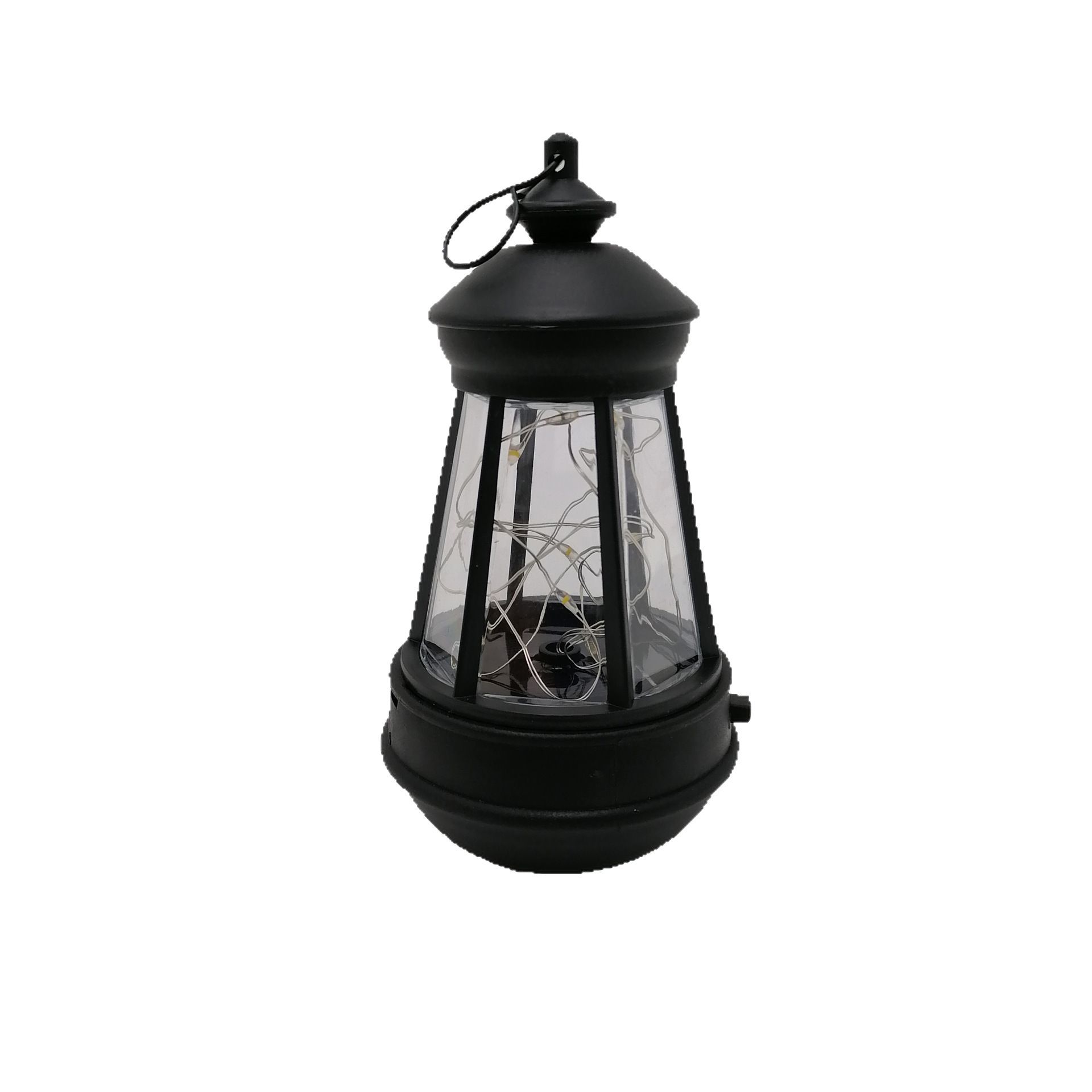 Solar-powered dog lantern, outdoor waterproof large lighthouse dog lantern, resin ironwork LED light source, courtyard night light Item Picture