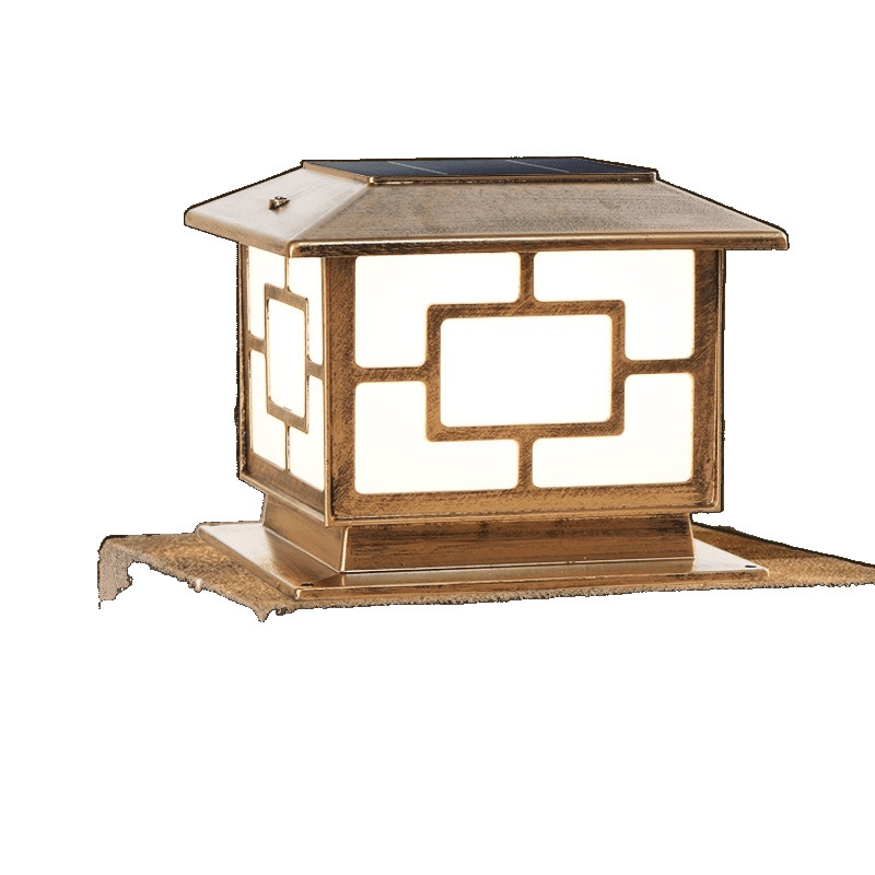 Solar neutron lamp, column head lamp, outdoor fence lamp, wall head lamp, courtyard lamp, gate column lamp, villa lamp factory Item Picture
