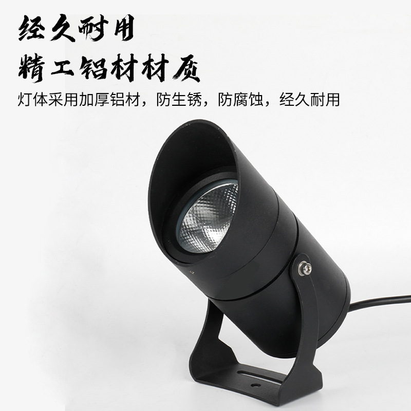 COB spotlights, outdoor waterproof ground insertion lights, outdoor garden lawn and garden tree projection lights, landscape courtyard LED projection lights Application Scenario