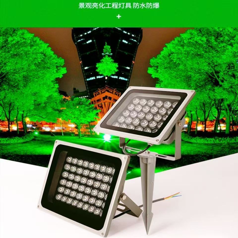 Youdaoplaceholder0 led projector light, floodlight, high-power outdoor waterproof shed light, 50W signboard tree light, tree projection light, supplementary lighting details Picture