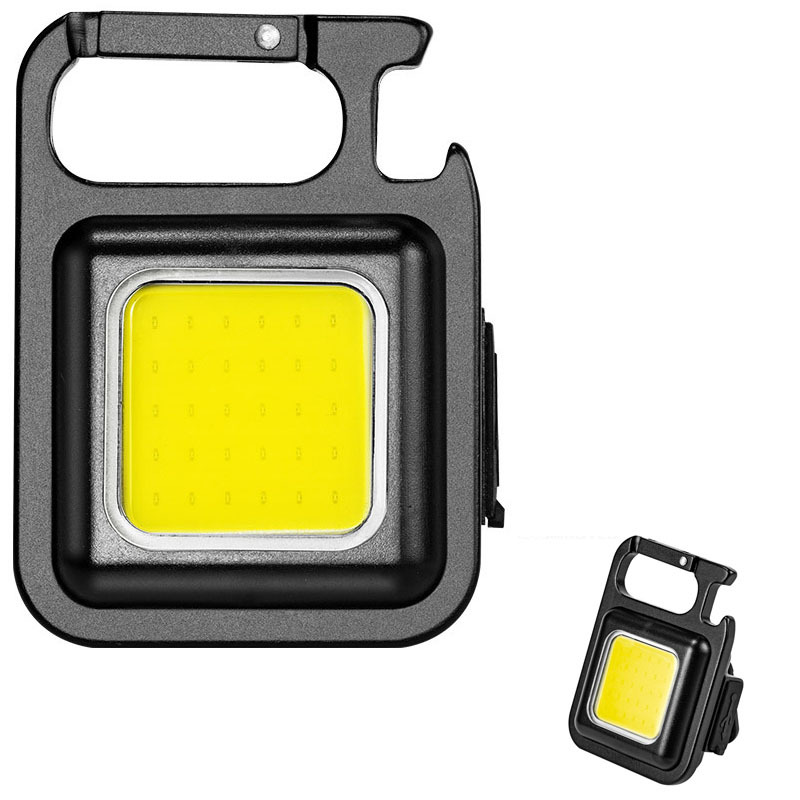 Powerful portable mini keychain, small flashlight, rechargeable pocket work light, multi-functional auto repair light, home camping details Picture