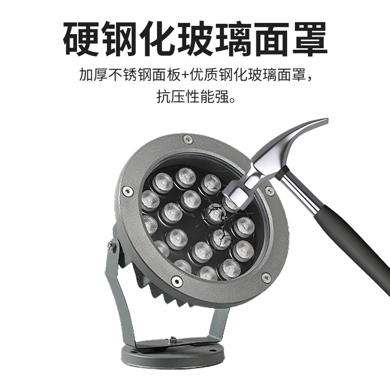 led tree lights, outdoor waterproof landscape lights, garden villa exterior walls, courtyards, lawns, ground lights, floodlights details Picture