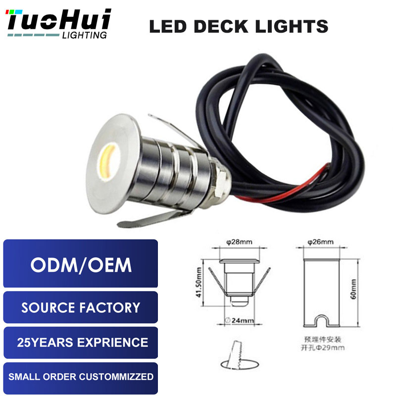 IP67 waterproof star light ground lamp, mini 1W12V square ground lamp, embedded led stainless steel deck lamp full figure