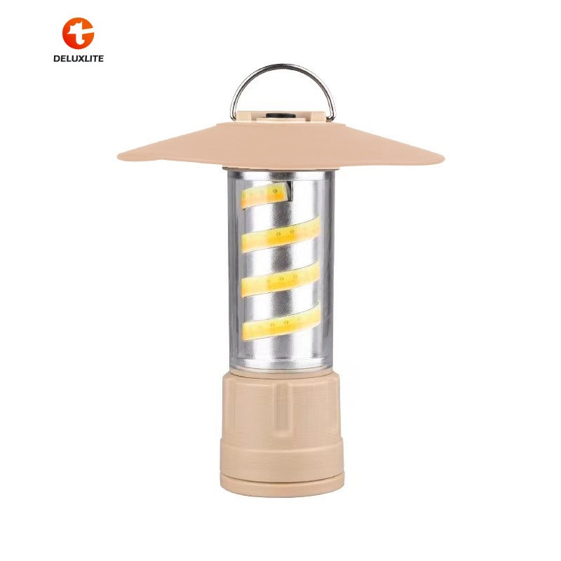 New LED flashlight floodlight outdoor tent light solar-powered charging camping multi-functional atmosphere light full figure