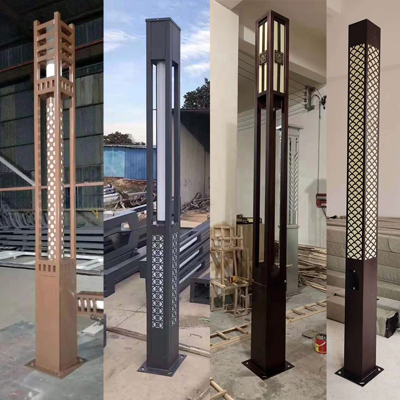 Factory wholesale modern garden lights, outdoor simple 3-meter and 3.5-meter square led landscape lights, garden lights details Picture