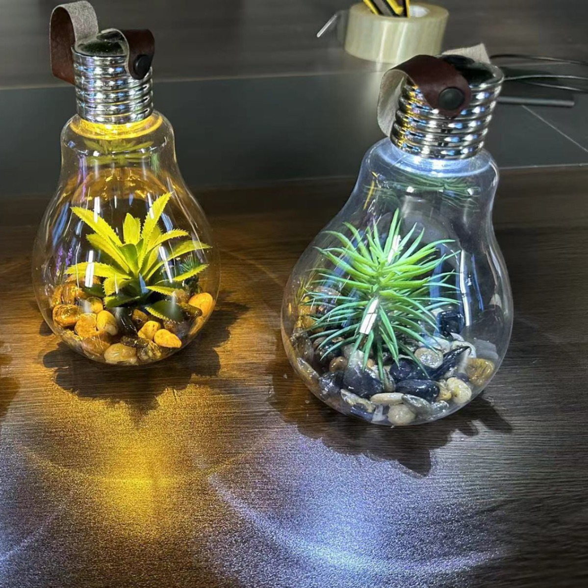 Factory wholesale indoor and outdoor decorative lights, green plant decorations, succulent decorations, ornaments, chandeliers, blow-molded lights full figure