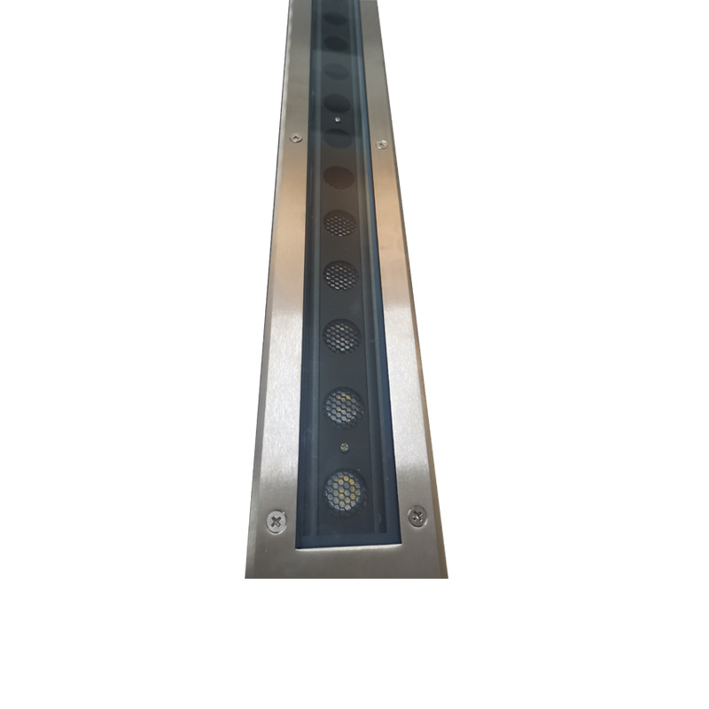 Wholesale of outdoor waterproof corridor embedded low-voltage long strip rgb floor tile lights and aluminum led buried lights Item Picture
