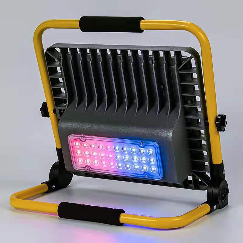 Outdoor construction site emergency charging lights, led street stall night market lights, portable charging floodlights, camping lights, camping lights Specification drawing