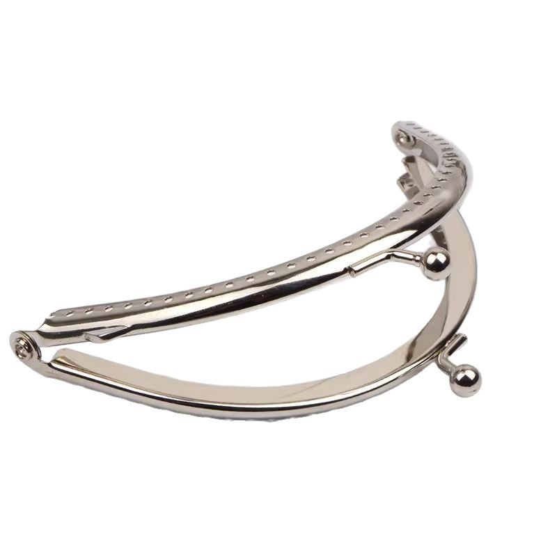 迪邦服饰弧形包扣现货双耳6.5CM-20Cm半圆压花包包口金 diy口金包辅料包配件细节图