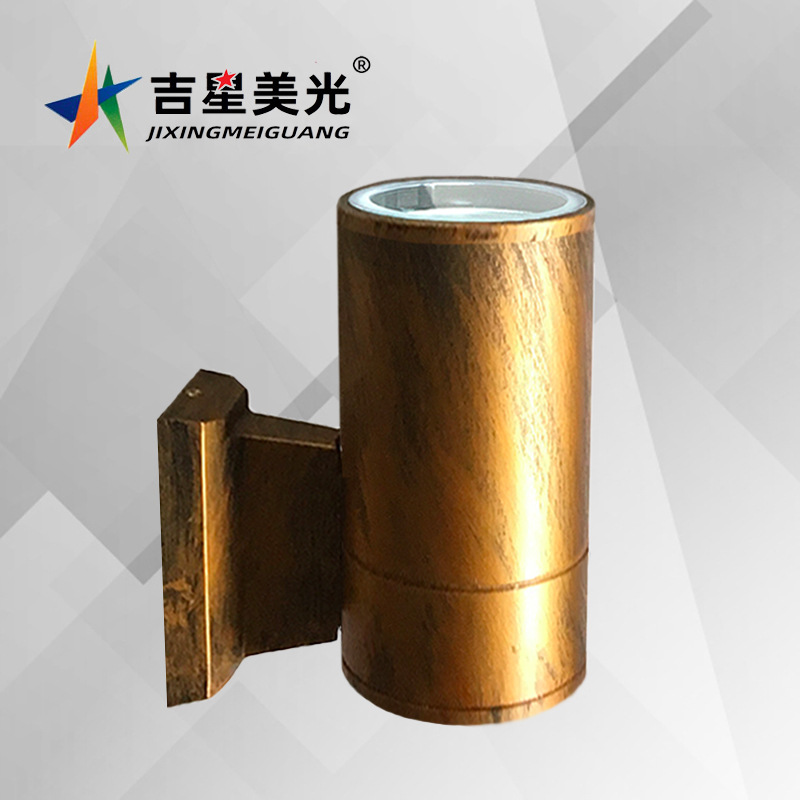 European-style outdoor wall lamp E27 lamp head model, single-head waterproof and moisture-proof LED wall lamp shell, courtyard fence, corridor wall lamp Specification drawing