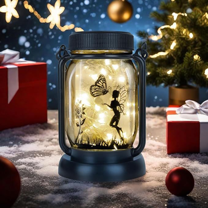 Solar Mason bottle light, LED fairy color light, outdoor garden lawn light, ground socket fairy Mason bottle light full figure